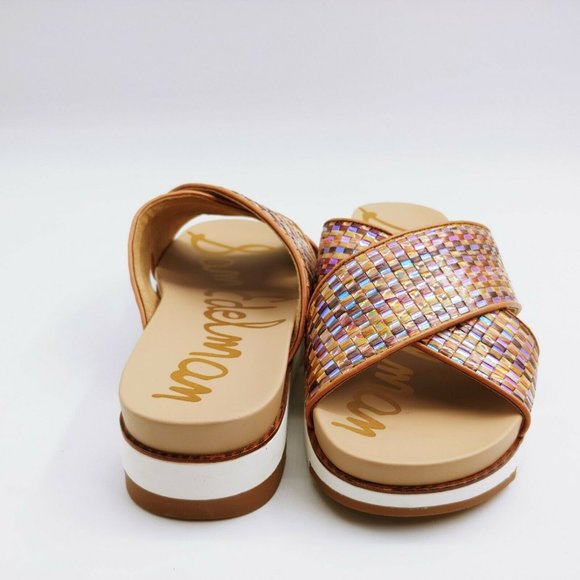 Sam Edelman Women Audrea Slide Sandals Leather 10W - Picture 3 of 10